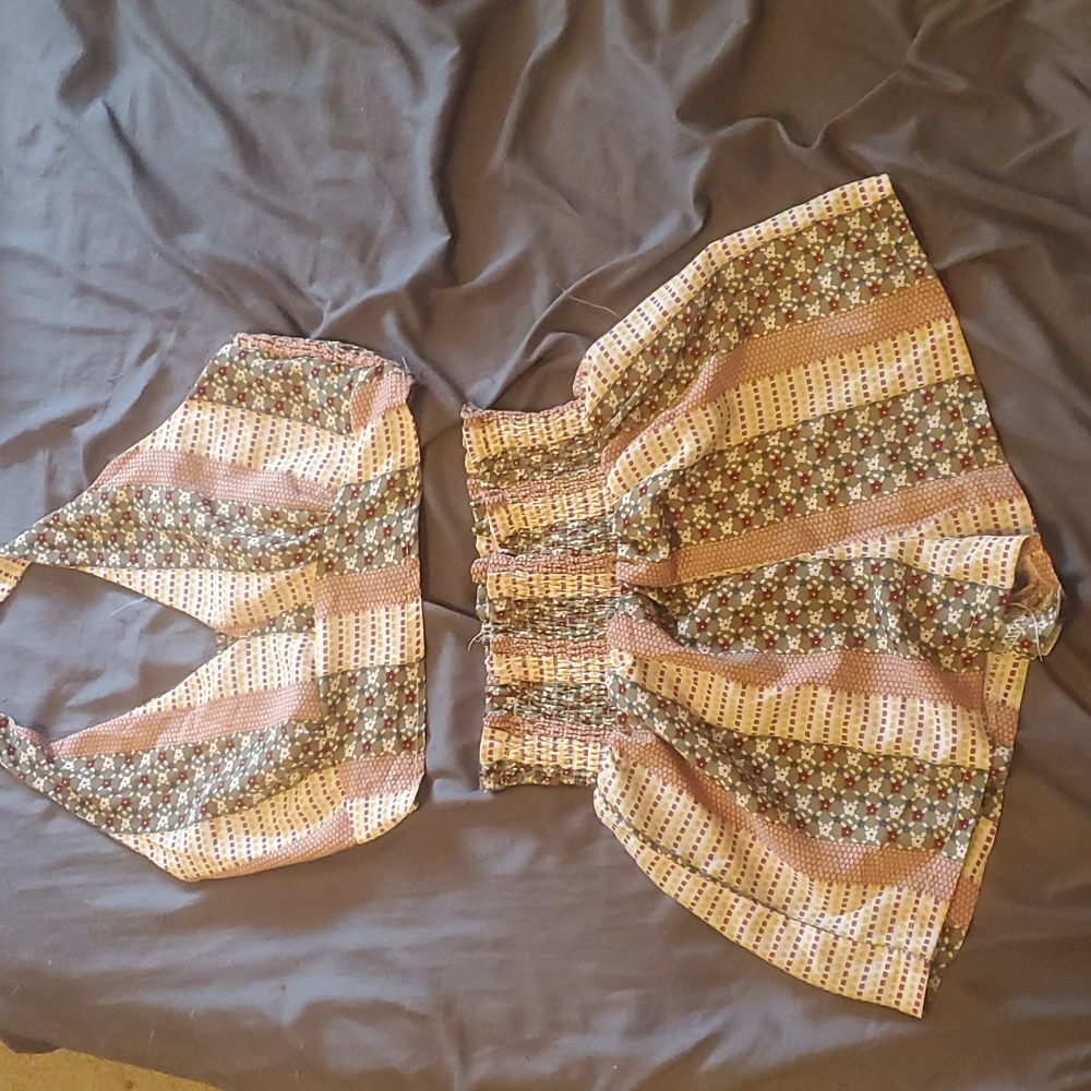 Matching Crop Top and Shorts
